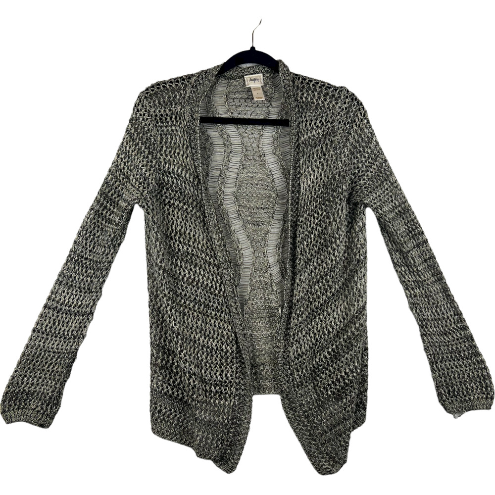 Daytrip Womens CARDIGAN Size S Black White Open